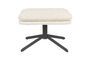 Miniature White fabric footrest Tyler Clipped