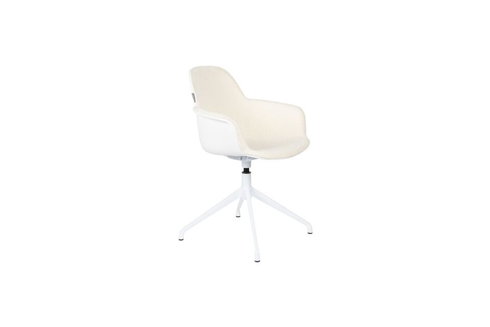 White fabric office chair Albert Kuip - 3