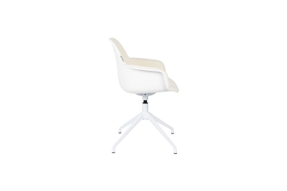 White fabric office chair Albert Kuip - 5