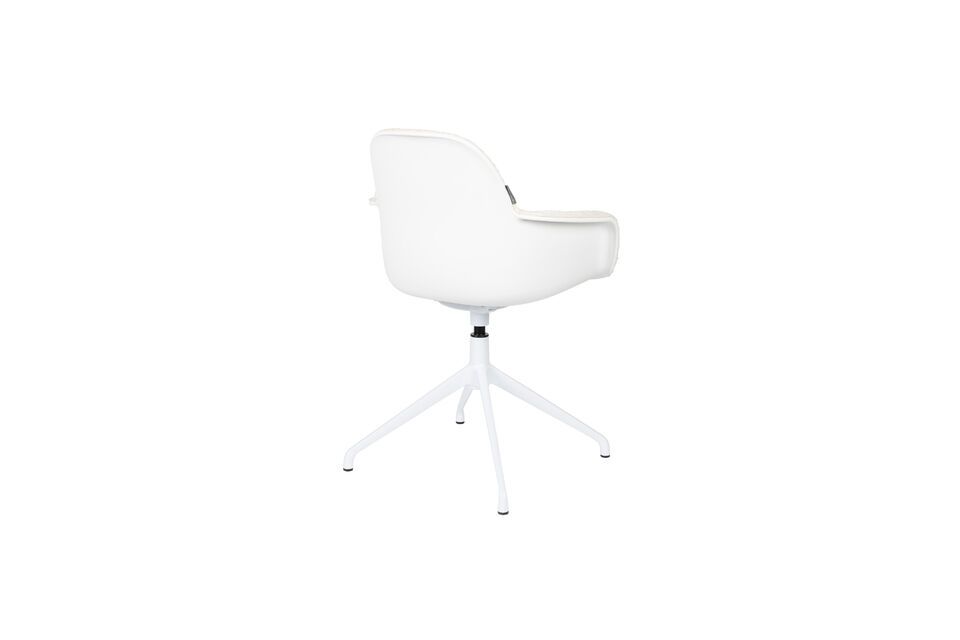 White fabric office chair Albert Kuip - 6