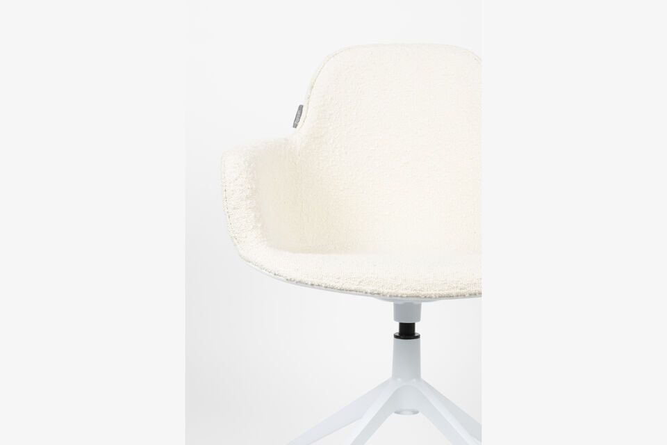 White fabric office chair Albert Kuip - 8