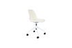 Miniature White fabric office chair with wheels Albert Kuip 1