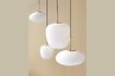 Miniature White glass ceiling lamp Muse 3