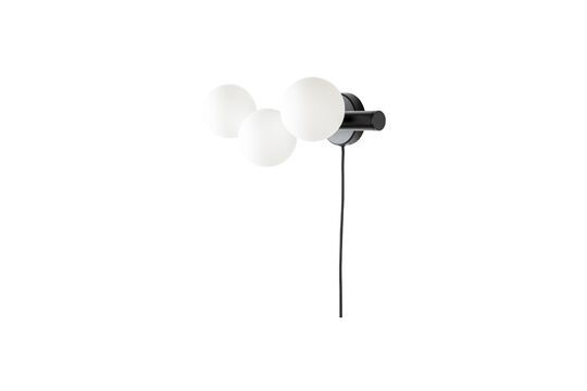 White glass wall lamp Monica