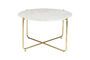 Miniature White marble coffee table Timpa Clipped