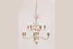 Miniature White metal chandelier Saumur 1