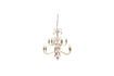 Miniature White metal chandelier Saumur 6