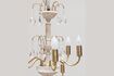 Miniature White metal chandelier Saumur 2