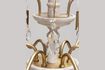 Miniature White metal chandelier Saumur 3