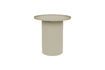 Miniature White metal round side table Sverre 1