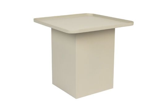 White metal side table Sverre Clipped