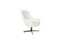 Miniature White plastic armchair Yuki Clipped