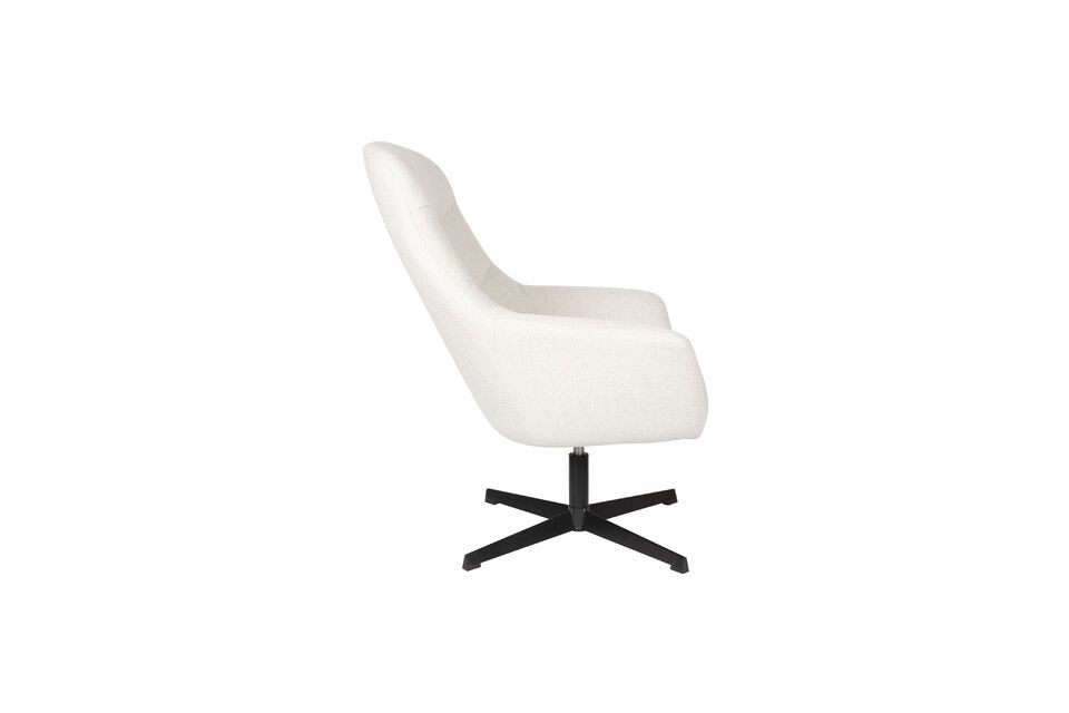 White plastic armchair Yuki - 3