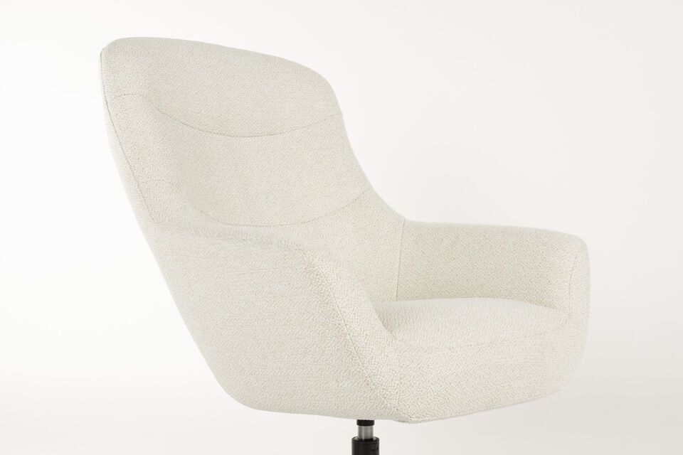 White plastic armchair Yuki - 6