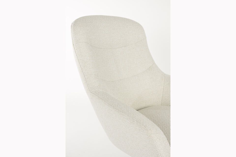 White plastic armchair Yuki - 7