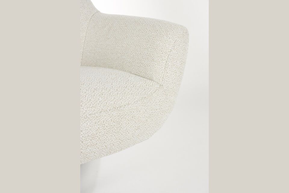 White plastic armchair Yuki - 8