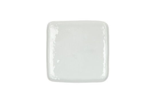 White porcelain flat plate D27 Clipped