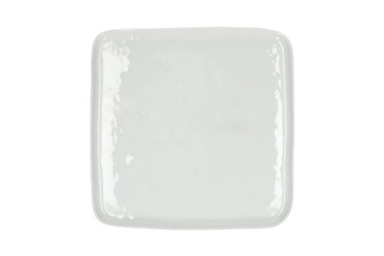 White porcelain flat plate D27