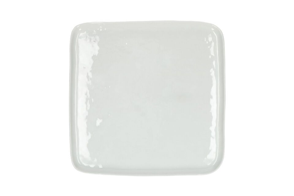 White porcelain flat plate D27 Pomax