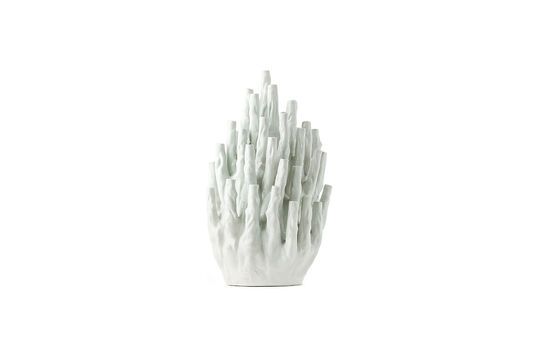 White porcelain vase h60cm Coral Clipped