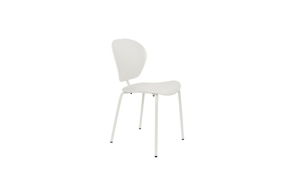 White recycled plastic chair The Ocean Zuiver