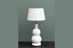 Miniature White stoneware table lamp Bilboquet 1