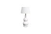 Miniature White stoneware table lamp Bilboquet 2