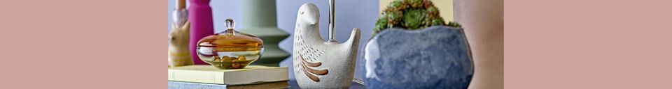 Material Details White stoneware table lamp Kylie