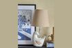 Miniature White stoneware table lamp Kylie 3