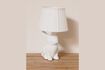 Miniature White stoneware table lamp White 2