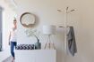 Miniature white wooden coat rack TIP 2