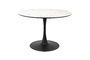 Miniature White wooden dining table Maru Clipped