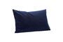 Miniature Willow dark blue fabric cushion Clipped