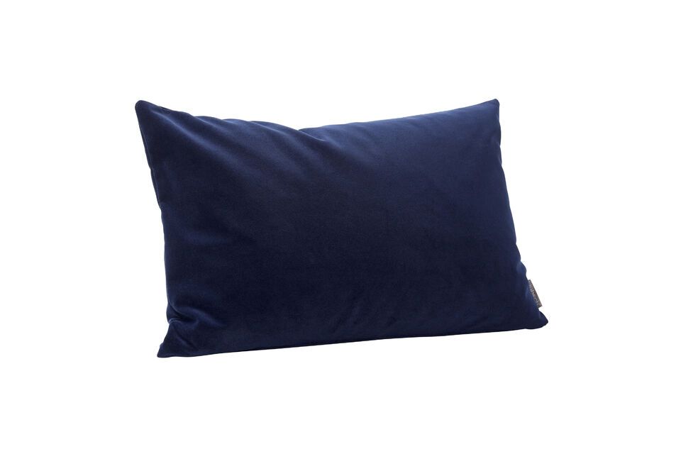 Willow dark blue fabric cushion Hübsch