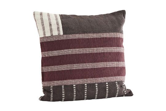 Wine burgundy cotton cushion cover Clipped