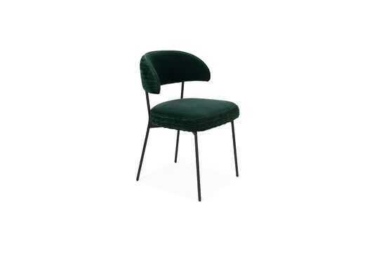 Winner dark green velvet armchair Clipped