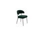 Miniature Winner dark green velvet armchair Clipped