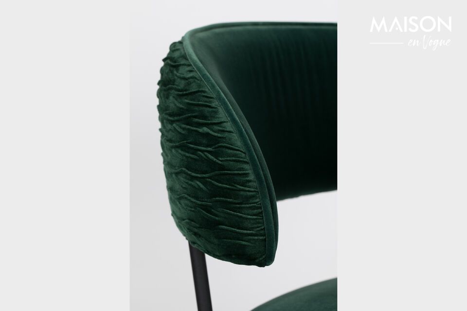 Winner dark green velvet armchair - 8