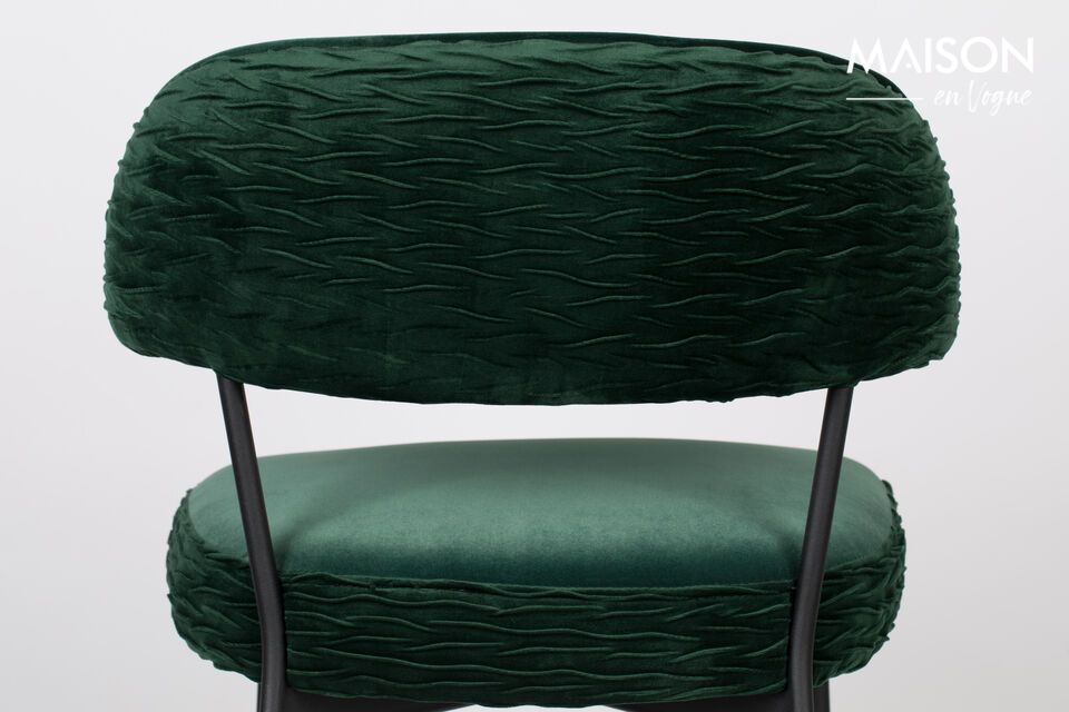 Winner dark green velvet armchair - 9