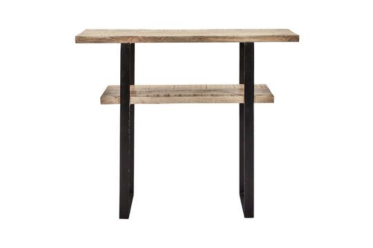 Woda light wood and black console table Clipped