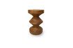 Miniature Wooden stool Dimb cognac Zig zag 1