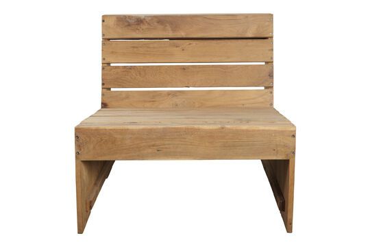 Woodie light wood garden chair