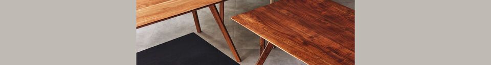 Material Details Woody black 8-seater tabletop