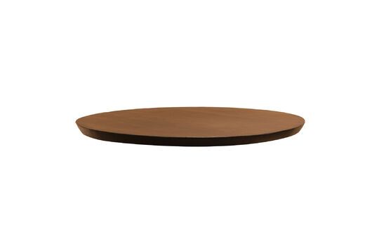 Woody dark wood 2-seater tabletop Clipped