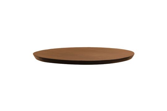 Woody dark wood 6-seater tabletop Clipped