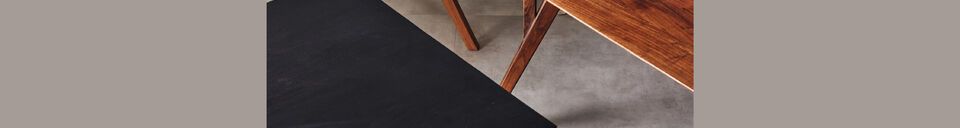 Material Details Woody dark wood 8-seater tabletop