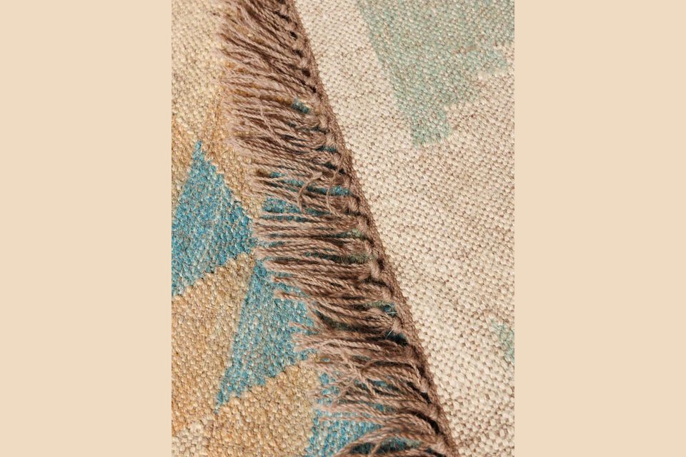 Discover a touch of warmth and color for your home with our multicolored wool rug