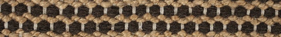 Material Details Wool rug 230x160 cm, brown Djahe