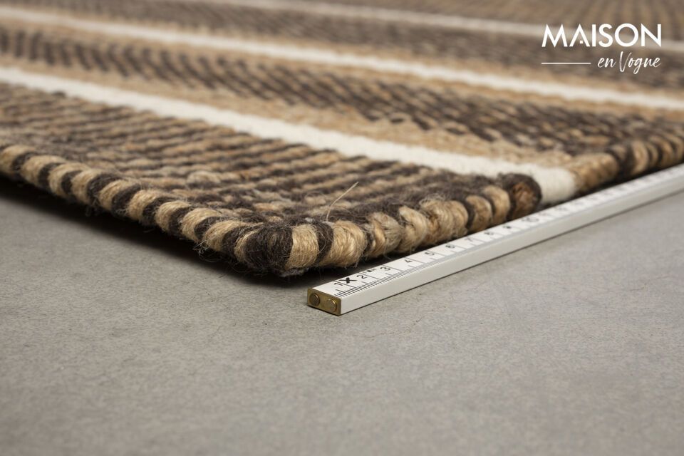 Wool rug 230x160 cm, brown Djahe - 2