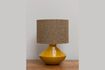 Miniature Yellie table lamp in yellow metal 1